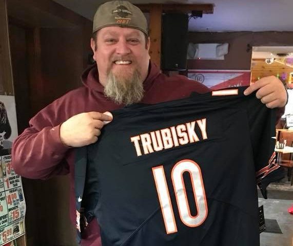 Larry scored this sweet Bears Jersey!