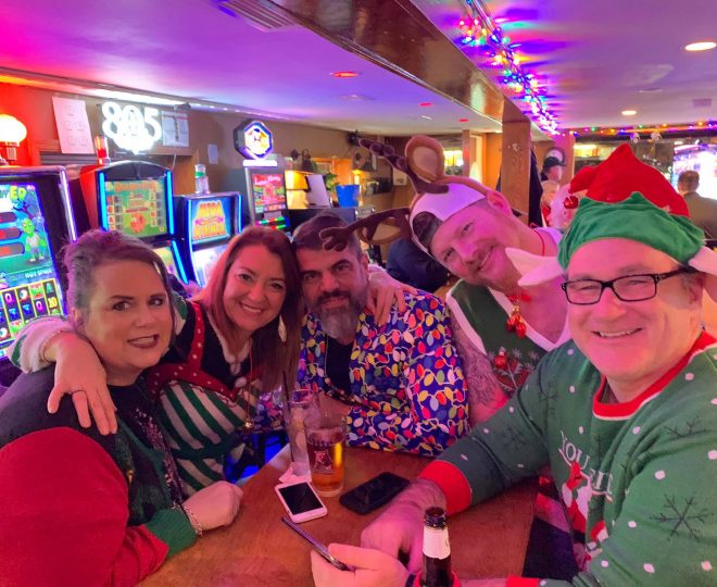 December 2018: Ugly Christmas Sweater Party at Jesse Oaks