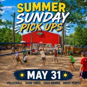 Summer Sunday Pickup Volleyball  "Guaranteed spot"  all courts outside and inside 10:00 am to 2:45 PM (4+ hours) May 31, 2026