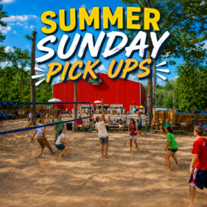 Summer Sunday Pickup Volleyball "Guaranteed spot" all courts outside and inside 10:00 am to 2:45 PM (4+ hours) June 14, 2026